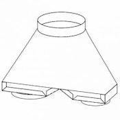 Hestan 8"/8" - 12" Ventilation Transition N/A