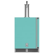 Hestan 24 Inch Wide 5.2 Cu. Ft. Built-In Single Tap Kegerator with Left Hinging Door Bora Bora