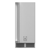 Hestan 15 Inch Wide 22 Lbs. Storage Capacity Right Hinging Built-In Ice Maker with 55 Lbs. Daily Ice Production Stainless Steel