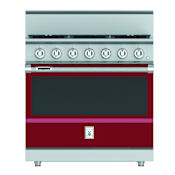 Hestan KRD Series 36 Inch Wide 5.8 Cu. Ft. Free Standing Dual Fuel Natural Gas Range with CircuFlame™ Power Burner and PureVection™ Technology Tin Roof