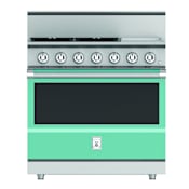 Hestan KRG Series 36 Inch Wide 5.4 Cu. Ft. Free Standing Liquid Propane Gas Range with Exclusive PureVection™ Technology and MarquiseDisplay™ Bora Bora