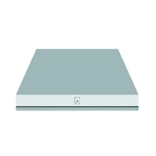 Hestan KVC Series 600 CFM 36 Inch Wide Wall Mounted Range Hood with Chimney Style Canopy and CircuFlow Ventilation System™ Stainless Steel