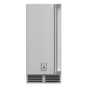 Hestan 15 Inch Wide 22 Lbs. Storage Capacity Left Hinging Built-In Ice Maker with 55 Lbs. Daily Ice Production Stainless Steel