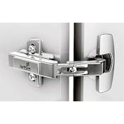 Hettich Sensys 5/8 Inch Overlay Concealed Euro Cabinet Door Hinge with 95 Degree Opening Angle and Self Close Function - Single Hinge Zinc