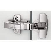 Hettich Sensys Overlay Concealed Euro Cabinet Door Hinge with 110 Degree Opening Angle and Soft Close Function - Single Hinge Zinc