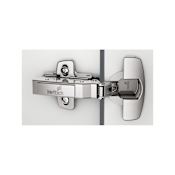 Hettich Sensys 5/8 Inch Overlay Concealed Euro Cabinet Door Hinge with 110 Degree Opening Angle - Single Hinge Zinc