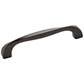 Hickory Hardware Twist (10 PACK) - 5-1/16 Inch Center to Center Arch Cabinet Handles / Drawer Pulls Black Iron