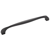 Hickory Hardware Pack of 5 - Twist 8-13/16" Center to Center Cabinet Handles / Drawer Pulls Black Iron