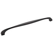 Hickory Hardware Pack of 5 - Twist 12" Center to Center Large Cabinet Handles / Drawer Pulls Black Iron