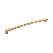 Hickory Hardware Crest 8-13/16 Inch Center to Center Handle Cabinet Pull Flat Ultra Brass