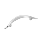 Hickory Hardware Willow 3" Center to Center Elegant Arch Bow Cabinet Handle / Drawer Pull Polished Nickel
