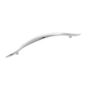 Hickory Hardware Willow 6-5/16 Inch Center to Center Arch Cabinet Pull Polished Nickel