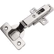 Hickory Hardware Full Overlay Concealed Euro Cabinet Door Hinge with 110 Degree Opening Angle and Self Close Function - Pack of 10 Polished Nickel