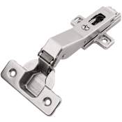 Hickory Hardware 3/4 Inch Inset Concealed Euro Cabinet Door Hinge with 94 Degree Opening Angle and Self Close Function - Pair Polished Nickel