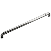 Hickory Hardware Cottage Pack of (5) 18" Center to Center Vintage Farmhouse Country Appliance Handles / Appliance Pulls Satin Nickel