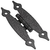 Hickory Hardware (25) Pairs - Southwest Lodge Full Inset Traditional Cabinet Door Hinge - Pack of 50 Colonial Black