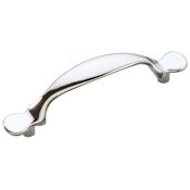 Hickory Hardware Conquest - Pack of (25) 3 Inch Center to Center Arched Traditional Cabinet Handle / Drawer Pull Chrome