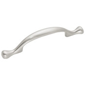 Hickory Hardware Conquest - Pack of (25) - 3 Inch Center to Center Arch Cabinet Handles / Drawer Pulls Satin Nickel