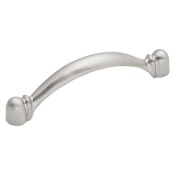Hickory Hardware Conquest 3" Center to Center Arch Bow Cabinet Handle / Drawer Pull Satin Nickel