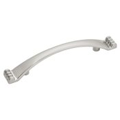 Hickory Hardware Conquest 3" Center to Center Arch Bow Cabinet Handle / Drawer Pull Satin Nickel