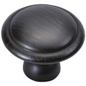 Hickory Hardware Conquest 1-3/8 Inch Mushroom Cabinet Knob - Pack of 10 Vintage Bronze