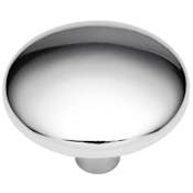 Hickory Hardware Metropolis Pack of (25) 1-3/16 Inch Mushroom Cabinet Knob Chrome