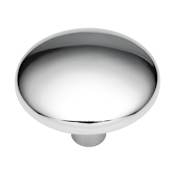 Hickory Hardware Sunnyside 1-1/8 Inch Mushroom Cabinet Knob Polished Chrome