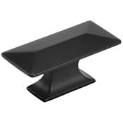 Hickory Hardware Bungalow 2-5/16 Inch Rectangular Cabinet Knob Matte Black