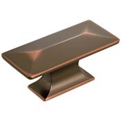 Hickory Hardware Bungalow Pack of (10) -  2-5/16 Inch Rectangular Cabinet Knobs / Drawer Knobs Oil-Rubbed Bronze Highlighted