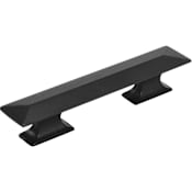 Hickory Hardware Pack of 10 - Bungalow 3" Center to Center Rectangular Pyramid Cabinet Bar Handles / Drawer Bar Pulls Matte Black
