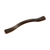 Hickory Hardware Euro Contemporary 4" Center to Center Arch Bow Cabinet Handle / Drawer Pull Oil-Rubbed Bronze