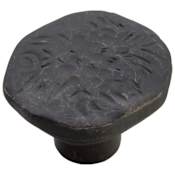 Hickory Hardware Gladstone Pack of (10) 1-1/2"  Rustic Artisan Blacksmith Cabinet Knob / Drawer Knobs Black Iron