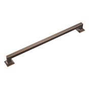 Hickory Hardware Studio 18" (457 mm) Center to Center Classic Square Appliance Handle / Appliance Pull Oil-Rubbed Bronze