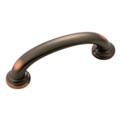Hickory Hardware Zephyr 3" Center to Center Modern Industrial Curved Cabinet Handle / Drawer Pull Oil-Rubbed Bronze