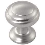 Hickory Hardware Zephyr Pack of (10) 1 Inch Mushroom Cabinet Knob Stainless Steel