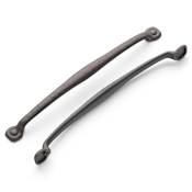 Hickory Hardware Pack of 5 - Refined Rustic 18" Center to Center Raw Blacksmith Style Cabinet Handles / Drawer Pulls Rustic Iron