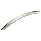 Hickory Hardware Metropolis Pack of (10) 7-9/16 Inch Center to Center Arch Cabinet Pull Satin Nickel