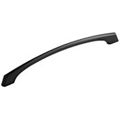Hickory Hardware Greenwich 8-13/16 Inch (224mm) Center to Center Sleek Narrow Cabinet Handle / Drawer Pull Matte Black