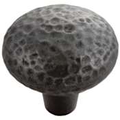Hickory Hardware Mountain Lodge Pack of (10) 1-3/8 Inch Mushroom Cabinet Knob Black Iron