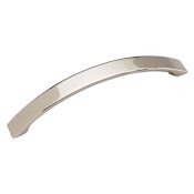 Hickory Hardware Rotterdam Pack of (25) - 5 Inch Center to Center Modern Arch Cabinet Handles / Drawer Pulls Bright Nickel