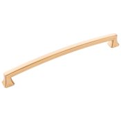 Hickory Hardware Bridges 8-13/16" Center to Center Bridge Style Bold Square Cabinet Handle / Drawer Pull Brushed Golden Brass