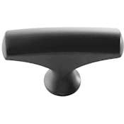 Hickory Hardware Pack of 10 - Greenwich 1-3/4" Contemporary T Bar Rectangular Cabinet Knobs / Drawer Knobs Matte Black