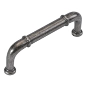 Hickory Hardware Cottage 3" Center to Center Vintage Country Rustic Cabinet Handle / Drawer Pull Black Nickel Vibed