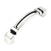 Hickory Hardware Burke 3 Inch Center to Center Handle Cabinet Pull Satin Antique Silver