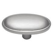 Hickory Hardware Tranquility 1-11/16 Inch Oval Cabinet Knob Satin Cloud