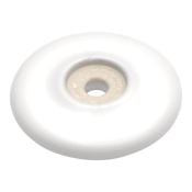 Hickory Hardware English Cozy 2" Round Country Rustic Cabinet Knob Backplate White