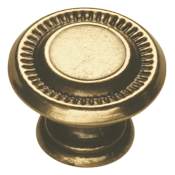 Hickory Hardware Manor House 1" Regal Estate Traditional Round Cabinet Knob / Drawer Knob Lancaster Hand Polished