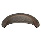 Hickory Hardware Manchester 2-3/4 Inch Center to Center Cup Cabinet Pull Rustic Iron