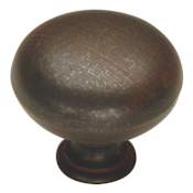 Hickory Hardware Manchester 1-1/4 Inch Mushroom Cabinet Knob Rustic Iron