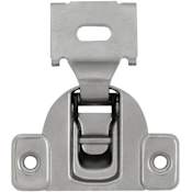 Hickory Hardware 1/2 Inch Overlay Concealed Euro Cabinet Door Hinge with 105 Degree Opening Angle and Self Close Function - Pack of 10 Polished Nickel